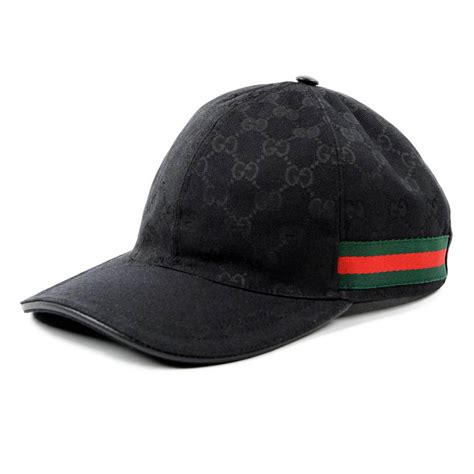 gucci cap black original|all black gucci cap.